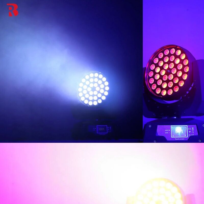 Create Dramatic Atmospheres With 36pcs X 10W RGBW 4-In-1 Zoom LED Moving Head Wash Light