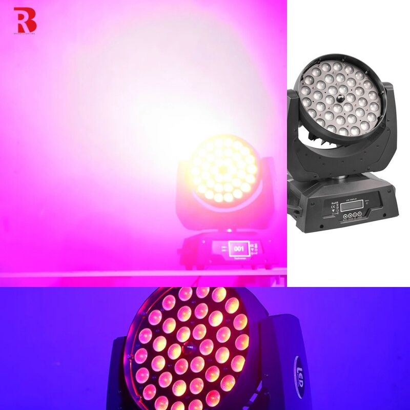 Create Stunning Displays With 36pcs X 10W RGBW 4-In-1 Zoom LED Moving Head Light