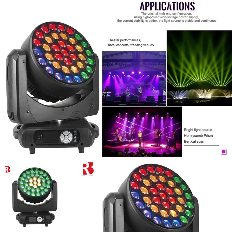 Wholesales Powerful Moving Head Lights 37*15W Bee Eye Pixel Led Beam Wash ZOOM Rotation DMX 512