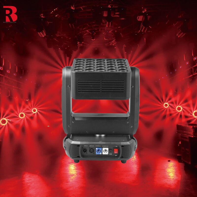 240V 6500K 25*12W CREE RGBW LED Matrix Moving Head Light For Party Disco