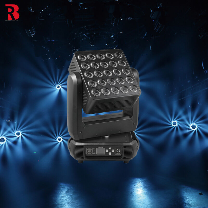 240V 6500K 25*12W CREE RGBW LED Matrix Moving Head Light For Party Disco