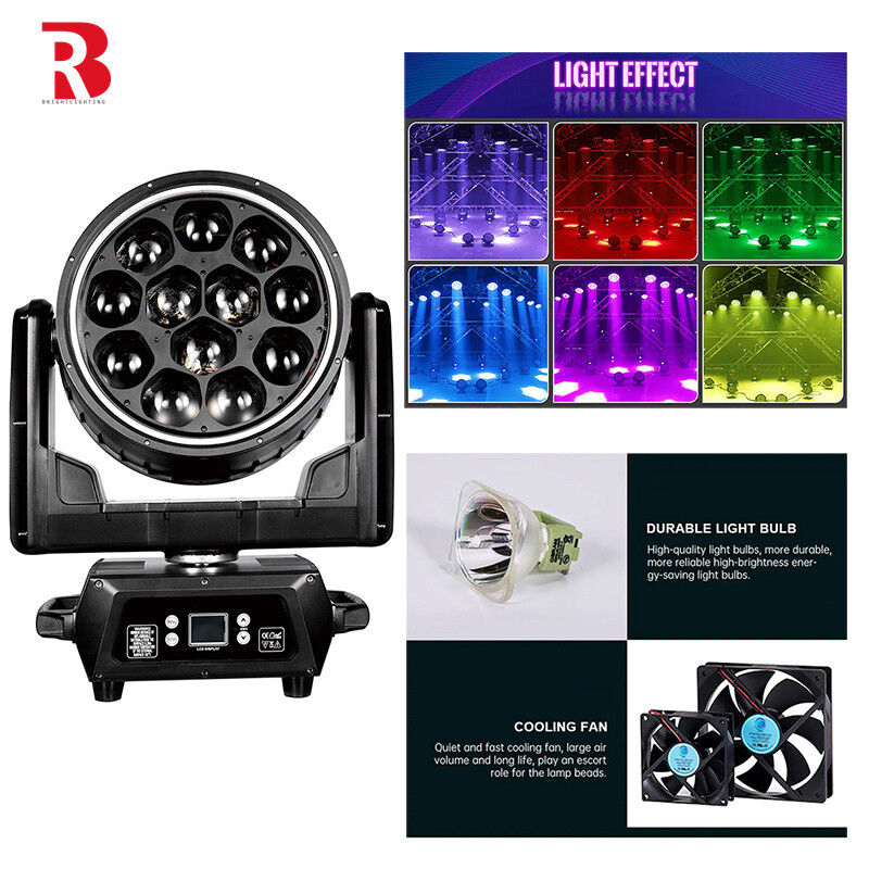 4-in-1 LED Beeye Moving Head Light CTO Color Mixing Adjustment Dance Floor Concert Atmosphere Light