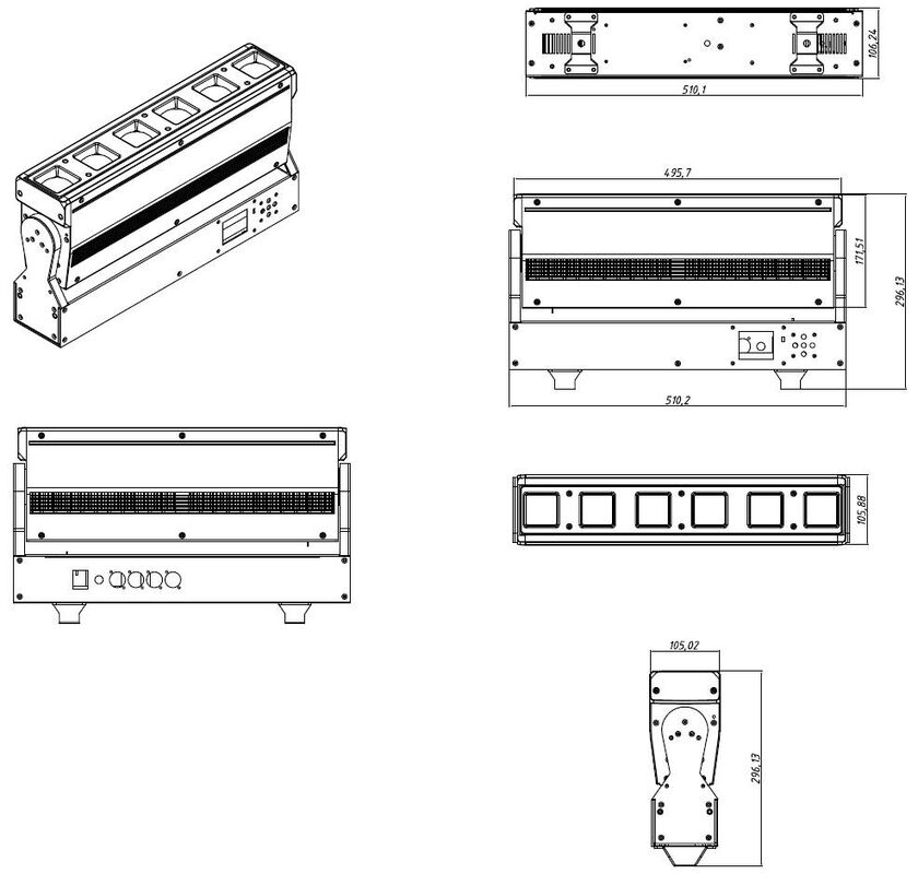 ZOOM LED Beam Stage Light High Power supplier