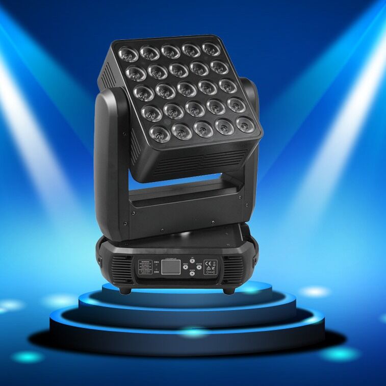 5*5 Matrix 25PCS 12W RGBW LED Moving Head Stage Light For	dj moving head lights  Professional Stage