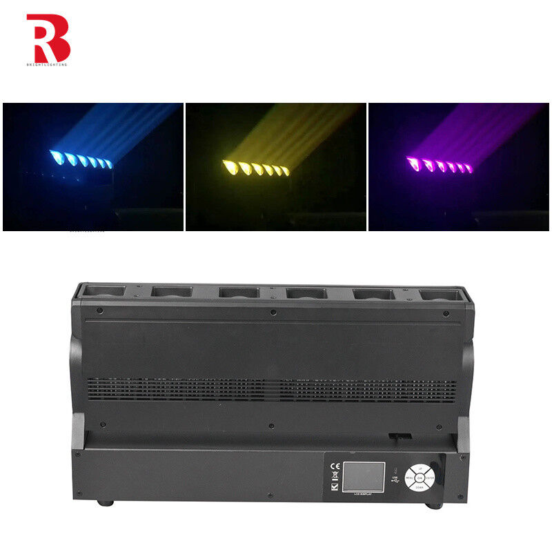 DJ Disco LED Stage Light 6x40W RGBW 4in1 Zoom Wash Moving Pixel Beam LED Light Bars