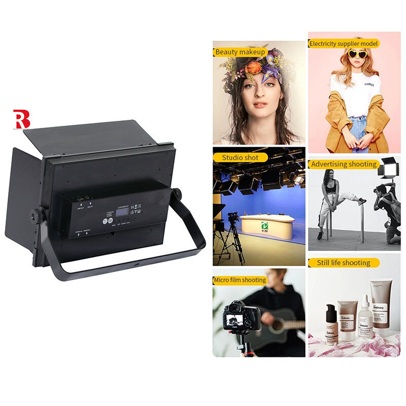 DMX512 3CH Bi-color 100V 240V Stage Light Cool White  Led Video Soft Light