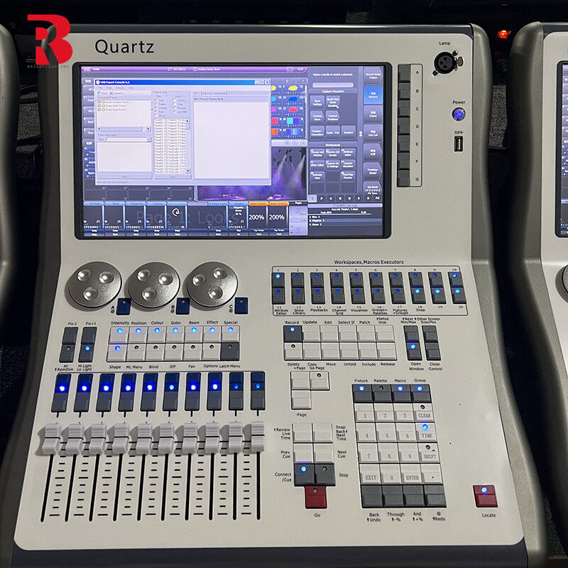 Performance Stage DMX512 Lighting Controller QUARTZ With 14.1 Inch Screen