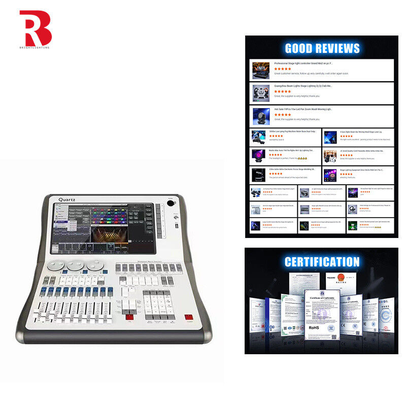 Stage DMX512 Lighting Controller QUARTZ With Five System For Show