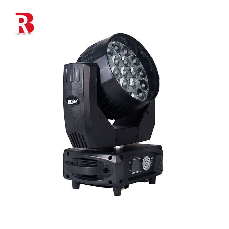 DMX512 DJ Light ZOOM For Disco LED Moving Head 19*15 RGBW Beeye Stage
