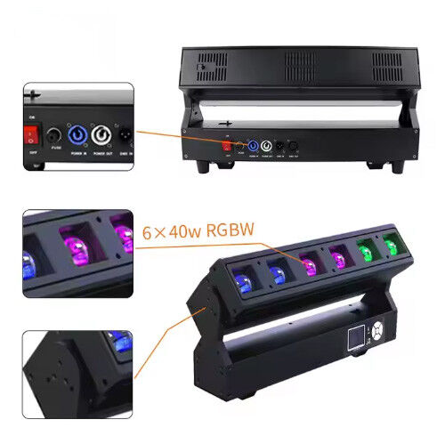 6*40W  Beam Wash Bar Moving Head Stage Light China Manufacture