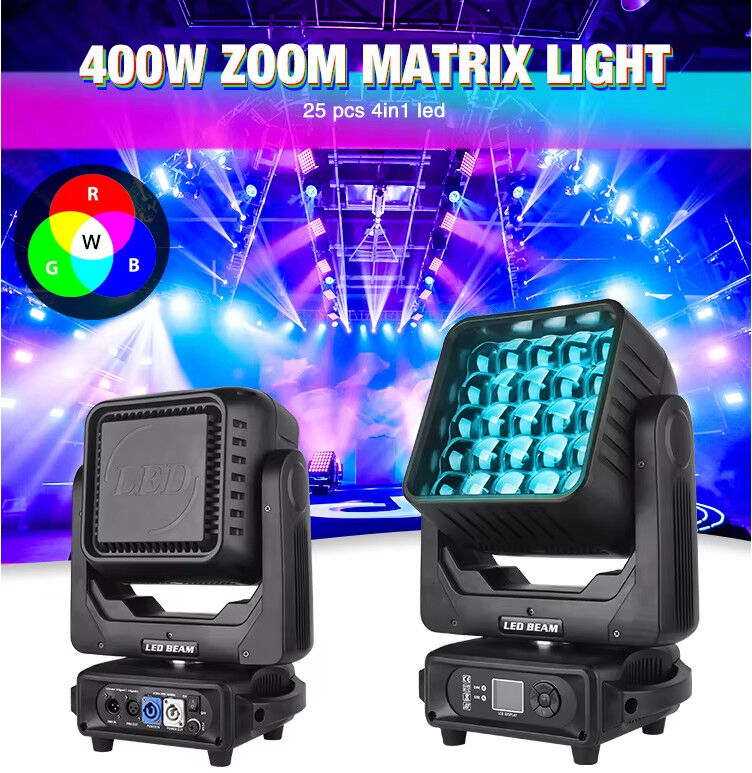 RGBW Moving Head Stage Light 5*5 Matrix DMX Moving Head
