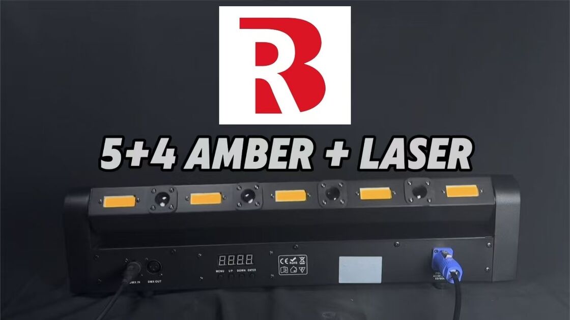 High quality 3Pin XLR 5+4 Amber and Laser light China Manufacturers For event