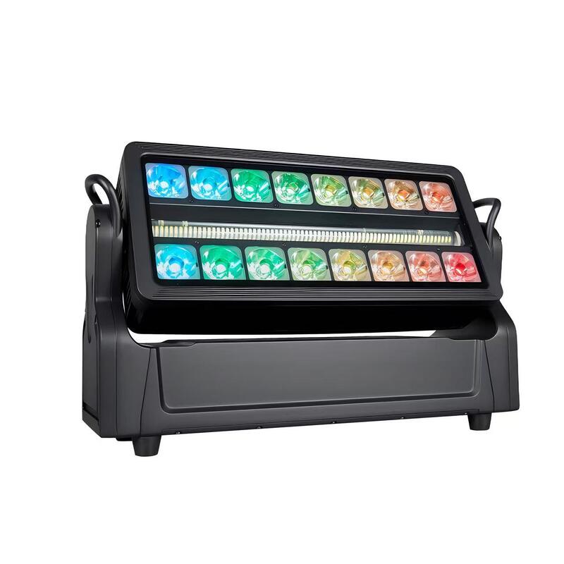 IP67 stage light 12 sections led moving head wash strobe light for outdoor concert