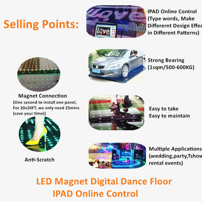Interactive LED Stage Dance Floor 50*50 For Customizable Lighting Displays At Weddings