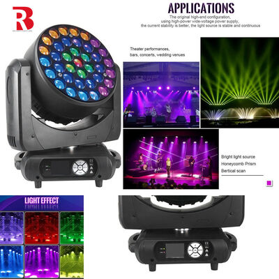 Full Control Over Lighting RGBW 4in1 LED Moving Head Light For Music Performances