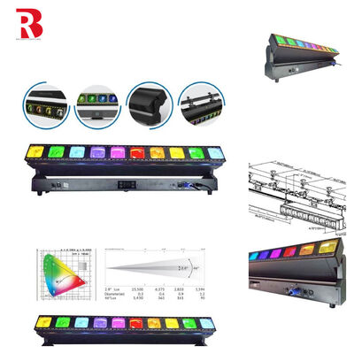 10*60W LED Bar Beam Moving Head Stage Light Adjustable Brightness For Any Stage Setup