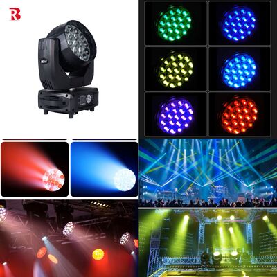 LED Moving Head 19pcs 15W RGBW Beeye Stage Light DMX512 ZOOM For Wedding