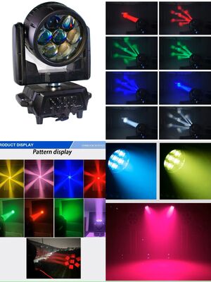 Indoor Mini 7*40w Led Wash ZOOM Moving Beeye Stage DMX Light For Concert