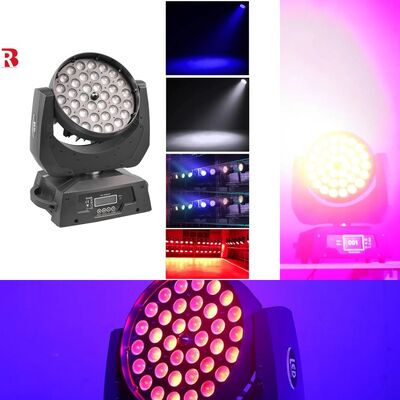 Create Stunning Displays With 36pcs X 10W RGBW 4-In-1 Zoom LED Moving Head Light
