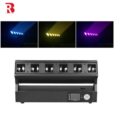 DJ Disco LED Stage Light 6x40W RGBW 4in1 Zoom Wash Moving Pixel Beam LED Light Bars