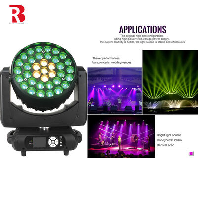 Zoom Beam LED Moving Head Lights Stage Lighting For Disco And Wash DMX
