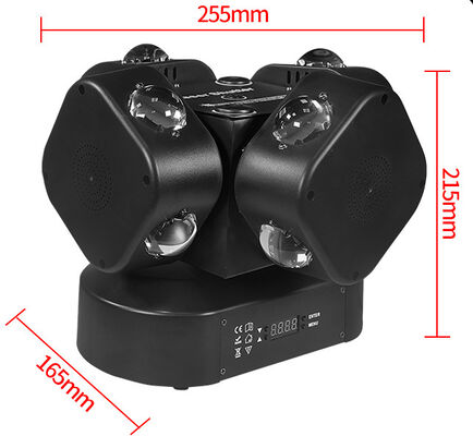 Rotating DMX 512 Disco With Red+Green Laser Beam Moving Head Light