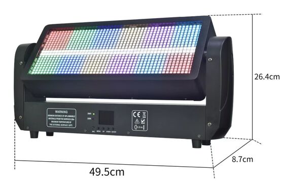 BR-864 RGB 8+8 RGB Moving Head Led Strobe Light 300W Power