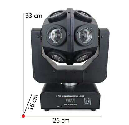 DMX512 RGBW 4in1 12*10W  Moving Head Light AC110-220V 50/60Hz