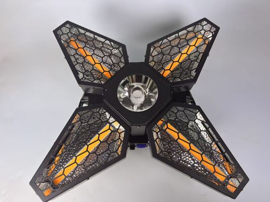 Moving Head Light Manufacturers 3in1 LED Retro Fan 4 Leaves Disco