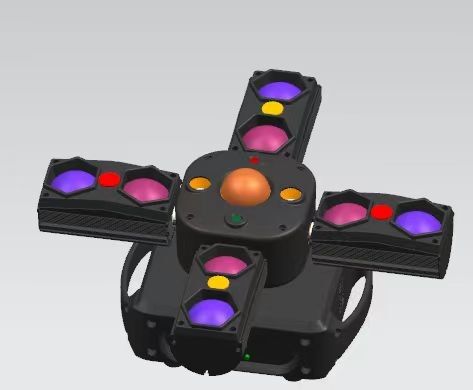Professional Lighting Equipment Wtih Laser 8 Eyes Beam Moving Head